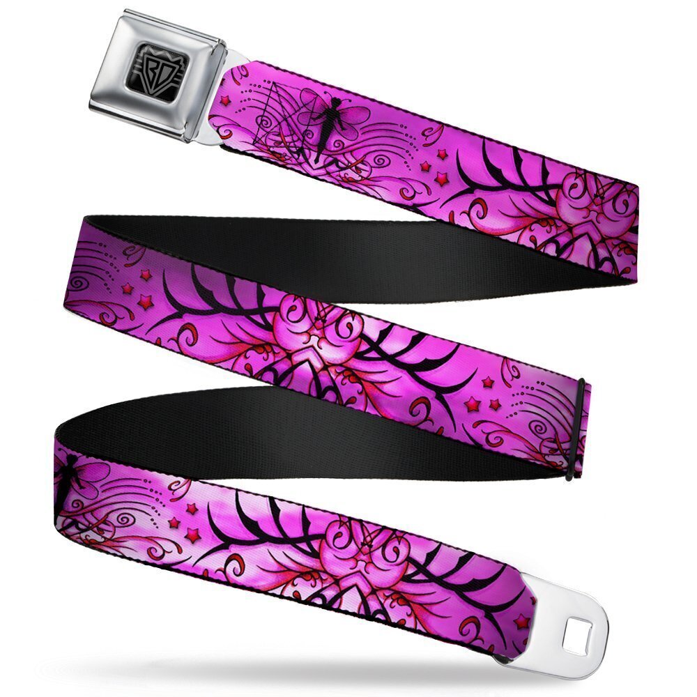 6733 Seatbelt Belt - TJ-Fairy Pink Swirl - 1.0" Wide - 20-36 Inches in